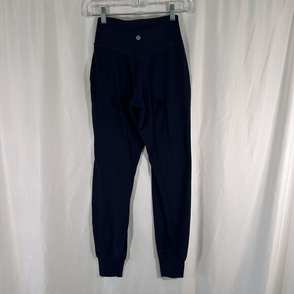 Lululemon Leggings Women's 2 Blue Pull On Pockets Stretchy High Rise Jogger - Picture 5 of 9